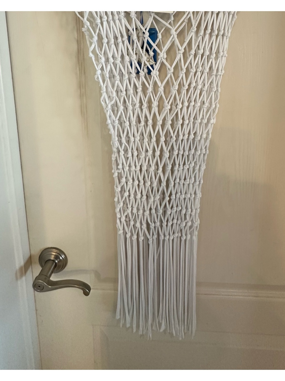 White Macramé Mini Dress - Unbranded